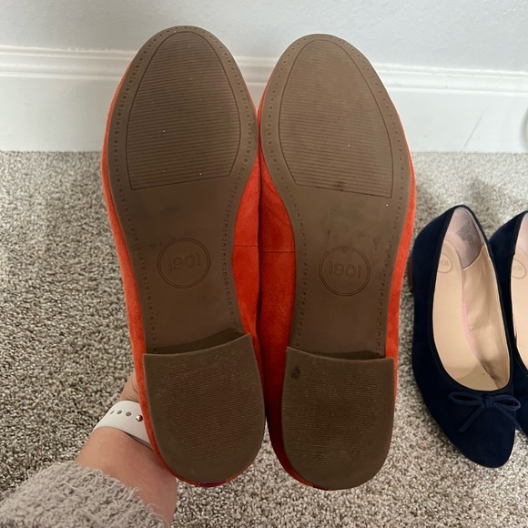 GUC 1901 by Nordstrom Bryan Flats Orange & Navy Blue Size 8 - Picture 6 of 8